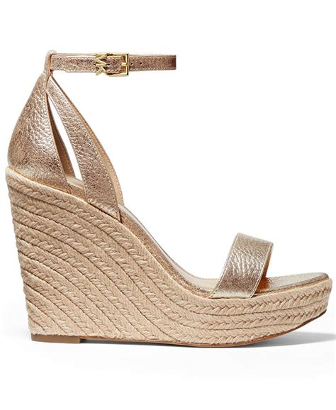 michael kors kimberly schwarz|Michael Kors kimberly wedge sandals.